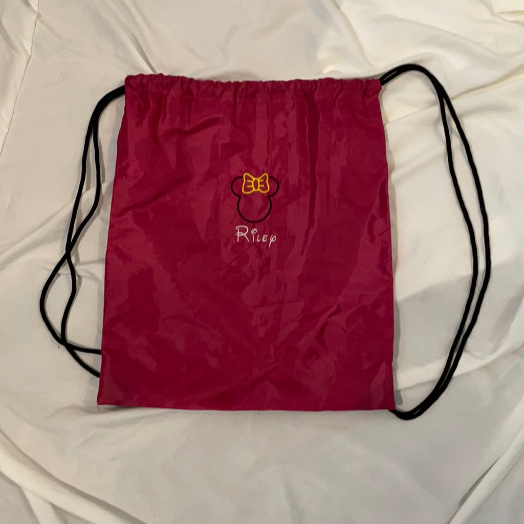 Custom Made Riley Disney Style Kids Drawstring Bag